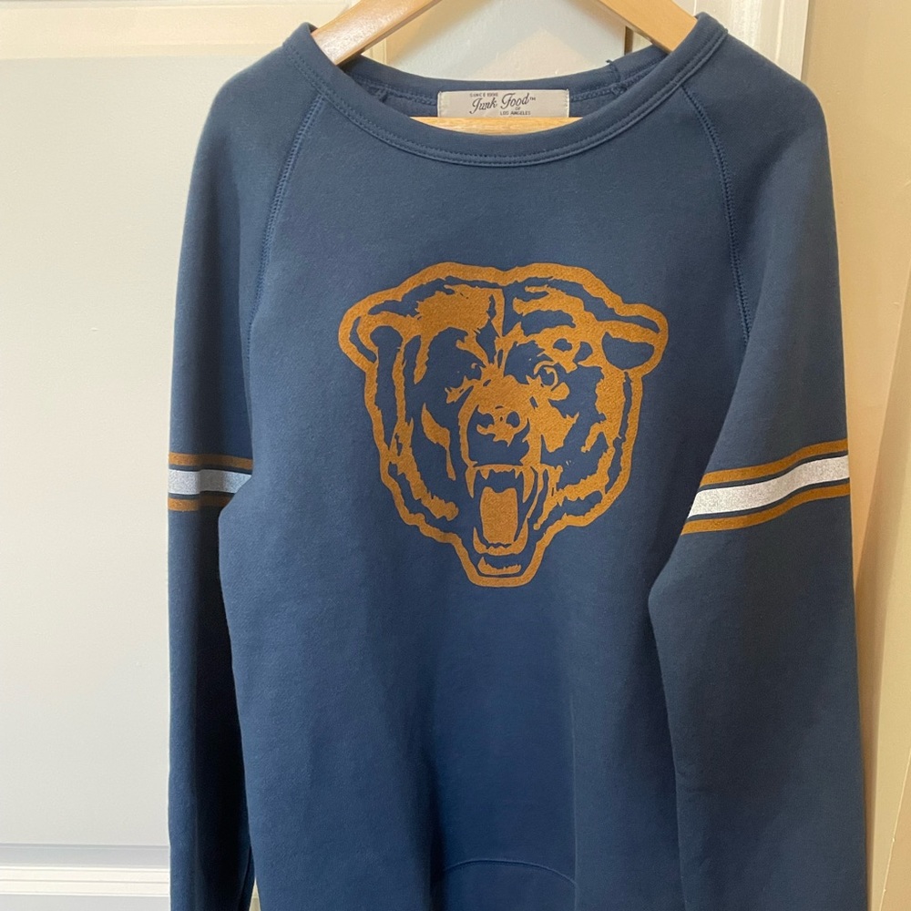 New Chicago Bears Junk Food Brand Fleece Sweatshirt-Kids XL
